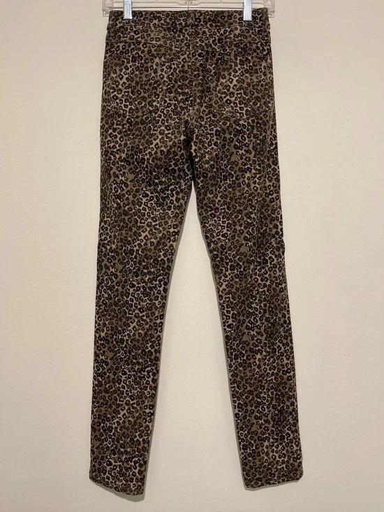 J. McLaughlin Leopard-Print Slim Pants in Brown and Black - Picture 3 of 5